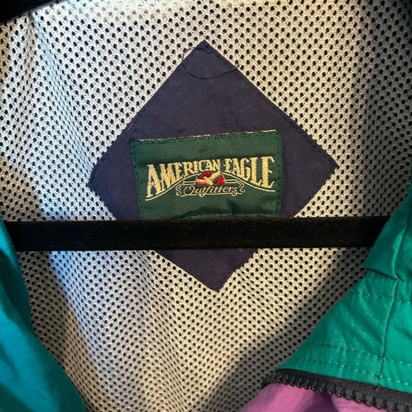 American Eagle vintage style windbreaker size L. - Picture 2 of 8